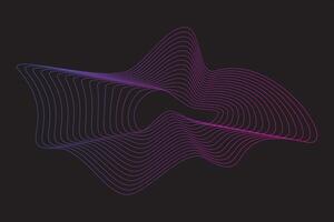 abstrakt Welle Linie Element vektor