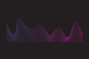 abstrakt Welle Linie Element vektor