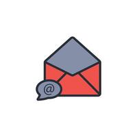 Email Symbol. .bearbeitbar Hub.linear Stil Zeichen zum verwenden Netz Design, Logo, Symbol Illustration vektor