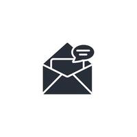 Mail Symbol. .bearbeitbar Hub.linear Stil Zeichen zum verwenden Netz Design, Logo, Symbol Illustration. vektor
