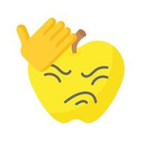 erhalten diese kreativ Symbol von frustriert Emoji, bereit zu verwenden vektor