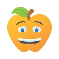 Prämie Symbol von schuldig Emoji, bereit zu verwenden editierbar vektor