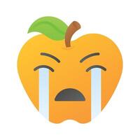 erhalten diese tolle Weinen Emoji Design, anpassbar vektor