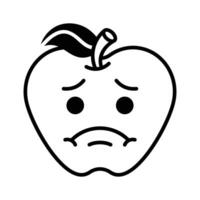 kreativ Symbol von krank Emoji, bereit zu verwenden im Webseite und Handy, Mobiltelefon Apps vektor