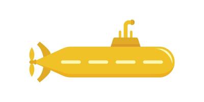 u-båt ikon i platt stil. badskugga illustration på isolerat bakgrund. under vattnet transport tecken företag begrepp. vektor