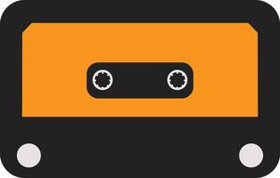 retro kassett. antik radio uppspelning kassett. i årgång 90s stil vektor