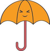 kawaii Wetter Symbol. süß Karikatur Charakter. Illustration Design vektor