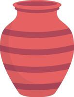 Keramik Vase Illustration mit Antiquität Design. vektor