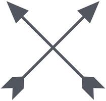 Kreuz Pfeile Symbol isoliert auf Weiß Hintergrund. vektor