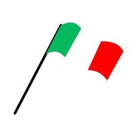 Italien nationell flagga designad för Europa fotboll mästerskap i 2024 vektor