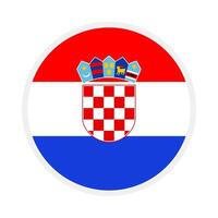 kroatien nationell flagga designad för Europa fotboll mästerskap i 2024 vektor