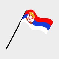 Serbien National Flagge entworfen zum Europa Fußball Meisterschaft im 2024 vektor