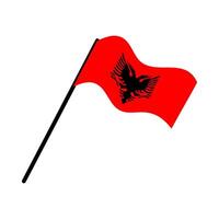 albania nationell flagga designad för Europa fotboll mästerskap i 2024 vektor