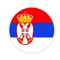 serbia nationell flagga designad för Europa fotboll mästerskap i 2024 vektor