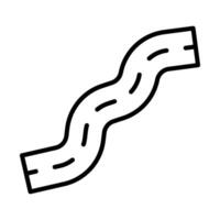 Straße Linie Symbol Design vektor