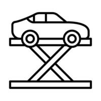 Auto Bedienung Linie Symbol Design vektor