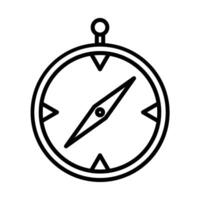 Kompass-Linie-Icon-Design vektor