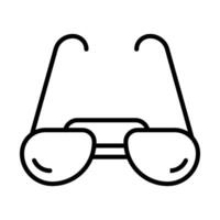 Sonnenbrille Linie Symbol Design vektor