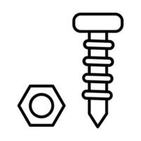 Bolzen Linie Symbol Design vektor
