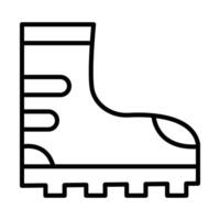 Stiefel Linie Symbol Design vektor