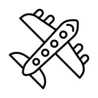 Flugzeug Linie Symbol Design vektor