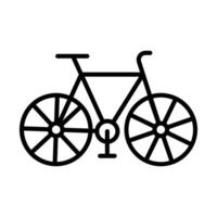 Fahrrad Linie Symbol Design vektor