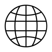 Erde Gitter Symbol Linie Symbol Design vektor