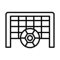 Fußball Tor Linie Symbol Design vektor