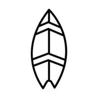 Surfen Linie Symbol Design vektor