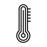 Thermometer-Linie-Icon-Design vektor