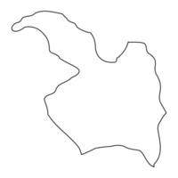 am meisten Kreis Karte, administrative Aufteilung von Malta. Illustration. vektor