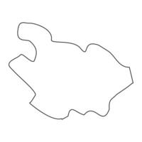 kalkara distrikt Karta, administrativ division av malta. illustration. vektor