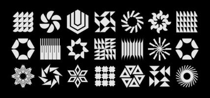 bündeln von eben modern abstrakt Logo Design vektor
