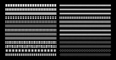 uppsättning av geometrisk platt abstrakt form separator gräns design vektor