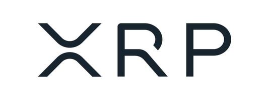 xrp Logo auf transparent Hintergrund vektor