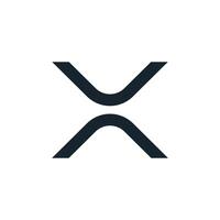 xrp logotyp på transparent bakgrund vektor