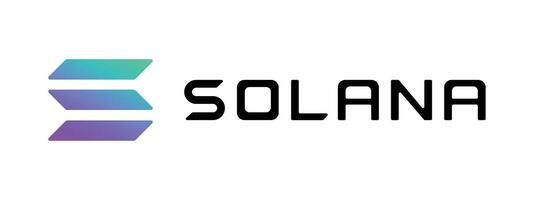 solana Logo auf transparent Hintergrund vektor