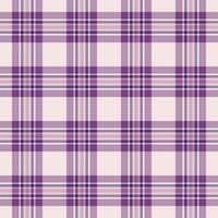 Muster Stoff von Plaid prüfen Hintergrund mit ein Textur nahtlos Tartan Textil. vektor