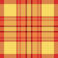 Textur Plaid Stoff von Muster Tartan prüfen mit ein Textil- nahtlos Hintergrund. vektor