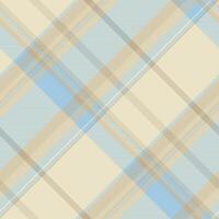 Tartan prüfen von nahtlos Stoff Textil- mit ein Textur Plaid Hintergrund Muster. vektor