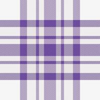 bäst pläd sömlös mönster, förbättring textur tartan bakgrund. nostalgi tyg textil- kolla upp i vit och violett färger. vektor