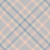 Inhalt Textil- Muster Hintergrund, schmücken Stoff Tartan Plaid. amerikanisch Textur nahtlos prüfen im Licht und Silber Farben. vektor