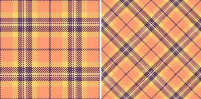 textur textil- av bakgrund pläd kolla upp med en tyg mönster tartan sömlös. vektor