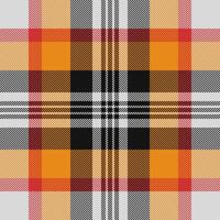 Textil- Muster Hintergrund von Plaid Tartan mit ein Stoff Textur prüfen nahtlos. vektor