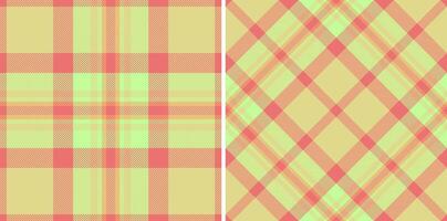 Textur Plaid nahtlos von Tartan Muster mit ein Textil- prüfen Stoff Hintergrund. vektor