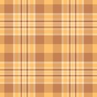 diagonal kolla upp textil- , hatt bakgrund sömlös pläd. välja mönster textur tartan tyg i orange och bärnsten färger. vektor