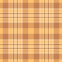 diagonal prüfen Textil- , Hut Hintergrund nahtlos Plaid. wählen Muster Textur Tartan Stoff im Orange und Bernstein Farben. vektor