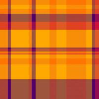 Plaid Hintergrund Textil- von Stoff nahtlos mit ein Tartan prüfen Muster Textur. vektor