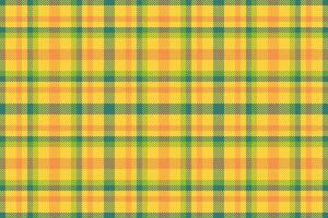 uns prüfen nahtlos, Hipster Stoff Hintergrund Textur. Maßwerk Textil- Tartan Muster Plaid im Gelb und Senf Farben. vektor