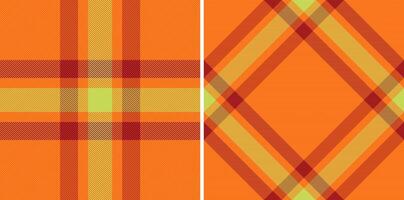 Stoff Textil- Hintergrund von Tartan nahtlos mit ein Textur Plaid prüfen Muster. vektor